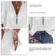 thumbnail image 2 of Blusa Con Media Cremallera Y Cuello En V Para Mujer, Manga Farol, 2 of 3