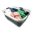 thumbnail image 5 of SAMMART 42L (11 gallon) Set of 2 Collapsible Plastic Laundry Basket - Foldable Pop Up Storage Container/Organizer - Portable Basket - Space Saving Hamper/Basket, 5 of 7