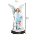 thumbnail image 3 of Resin Heart Archangel Sculpture Desktop Angel Decoration Girl Home Decor, 3 of 9