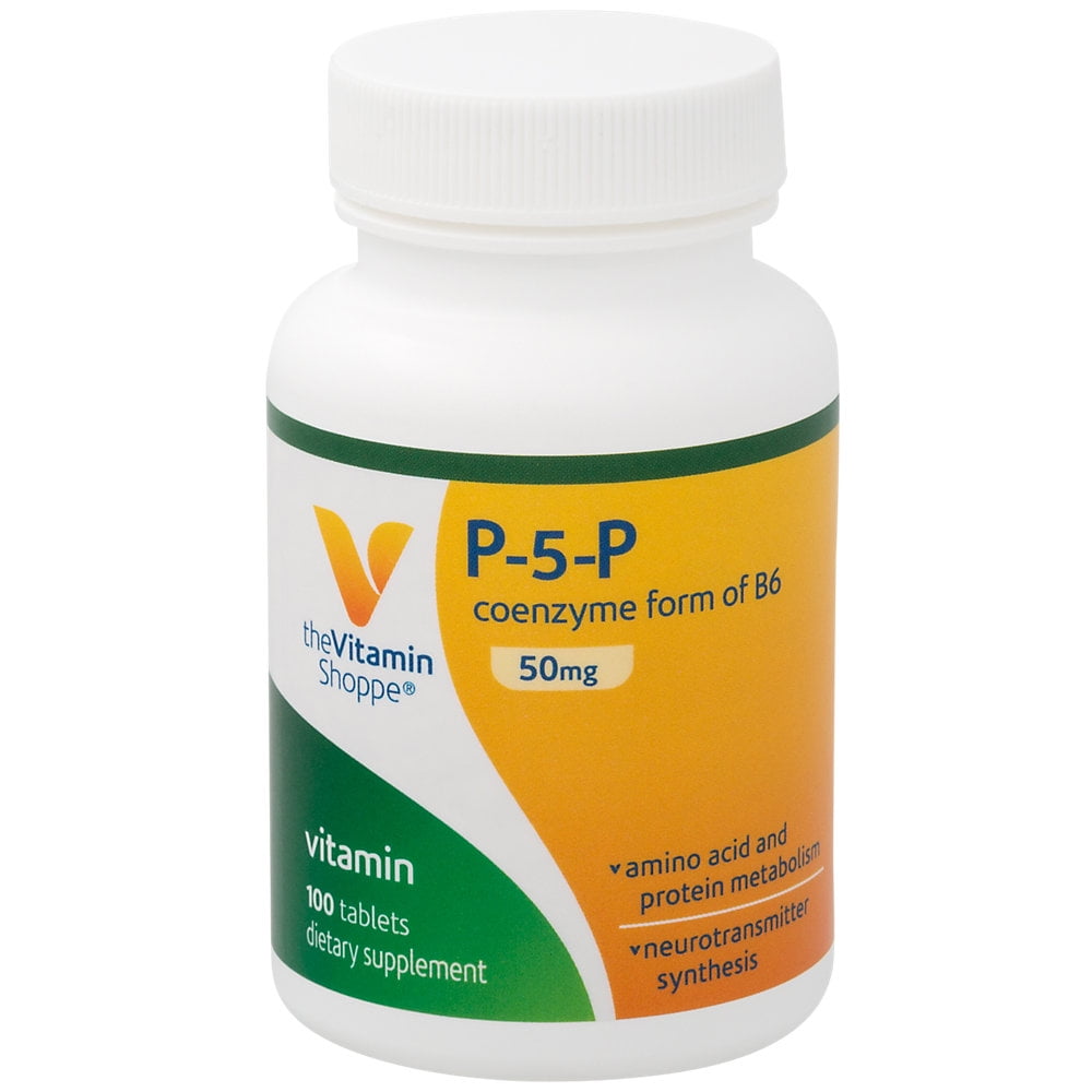 The Vitamin Shoppe P5P (Pyridoxal5Phosphate) 50MG, Coenzyme Form of
