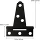 thumbnail image 3 of 2pcs 2 Gate Hinge Furniture Hinges 2 Inches Door Hinges Heavy Duty Hinges T Shape Hinges, 3 of 5