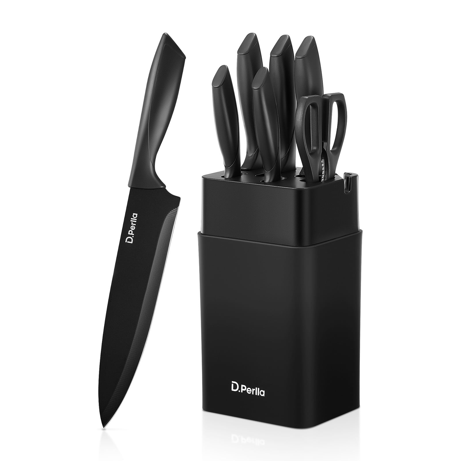 McCook Dishwasher Safe 26-Piece Black Stainless Steel Knife Set