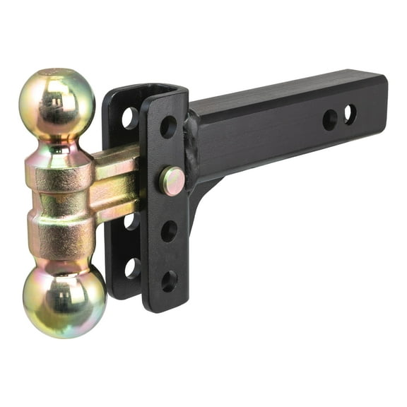 Slim Adjustable Channel Mount with Dual Ball (2" Shank, 10K, 3-3/4" Drop)
