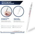 thumbnail image 2 of Chromograph Metal Mechanical Pencil .9 mm Silver Barrel Mechanical Pencil with Built In Lead Pencil Grade Indicator, Lead Pencil Holder for Drafting, Sketching, and Drawing, 2 of 8