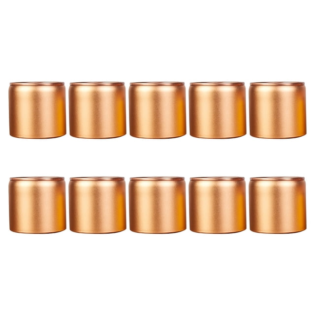 Weiweiguan 10Pcs Scented Tea Packaging Box Sealed Aluminum Tea Can Tea Candy Storage Jar