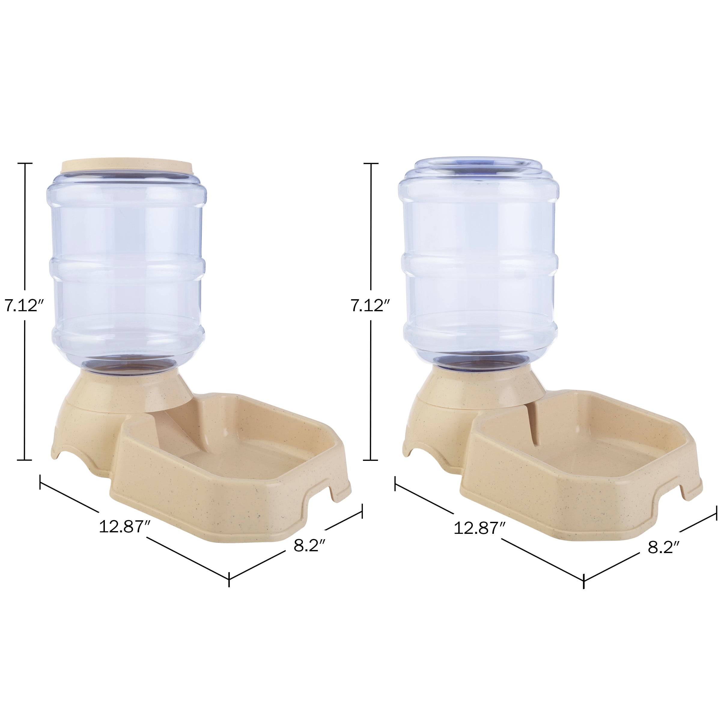 PETMAKER 3.8L/1G Automatic Cat Feeder and Water Dispenser for Dogs and Cats