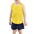 thumbnail image 2 of HUANBAI Toddler Kids Baby Boys Girls Solid Tank Tops T Shirts Undershirts Summer Sleeveless Vest Cute Top Tees 2-3 Years, 2 of 6