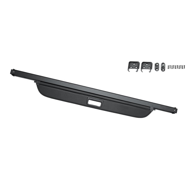 Cubierta de carga retráctil para el maletero del automóvil para Kia Soul 2008-2013, estante de carga trasero, sombra de seguridad para equipaje, patrón de fibra de carbono negro
