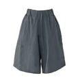 thumbnail image 4 of JIUKE Women Lounge Shorts Elastic High Waisted Drawstring Summer Beach Lightweight Shorts with Pockets, 4 of 4