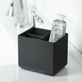thumbnail image 4 of Mainstays Soft Touch Black Ribbed Plastic Organizer with 3 Compartments, 4 of 8
