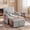 Light Gray, variant on Nidovia 3-in-1 Sleeper Chair Bed, Convertible Pull Out Single Sofa Bed, Reclining Accent Chair with USB Port, Foldable Side Table, Adjustable Backrest for Small Spaces, Dark Grey