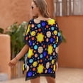 thumbnail image 5 of Colorful Cool Planet Women's Swimsuit Coverup Summer Beach Cover Up Bathing Suit Dress, 5 of 6