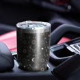 thumbnail image 4 of 30oz Black Gold Zodiac Sun Moon Pattern Tumblers Stainless Steel Tumbler with Lid and Straw,Vacuum Insulated Double Wall Travel Tumbler Cups Mug with Cleaning Brush for Coffee,Tea, 4 of 7