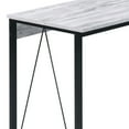thumbnail image 5 of 35 inch Small Computer Desk,Writing Desk with Metal Frame for Home,Antique White & Black, 5 of 6