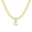 Letter C, variant on Initial Necklace for Women Tiny Letter Small Pendant Snake Chain Gold Plated Stainless Steel Simple Dainty Personalized Cubic Zirconia Delicate Jewelry Gold Letter T