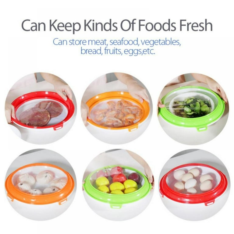 Food Plastic Preservation Tray,Stackable Food Tray Reusable Creative Food  Preservation Tray for Food Preservation 2 Pack: Container Sets