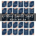 thumbnail image 5 of Koyal Wholesale Orange Pink Fall Flowers Wedding Signs Bundle 30 Set for Ceremony, Reception Decor Signage, 8.5 x 11", 5 of 5