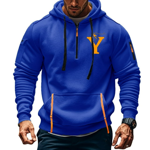 Sudadera con capucha para hombre, sudadera con capucha de manga larga estampada, sudadera con capucha de bolsillo, ropa de trabajo, sudadera con capucha para hombre, blusa de poliéster
