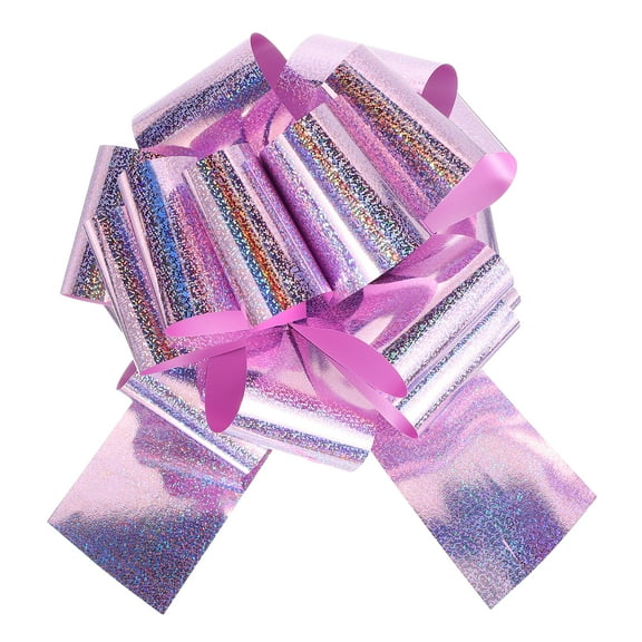 14 Inch Giant Large Pull Bow 1 Pcs Big Glitter Metallic Car Bows Ribbon for Wedding Presents Gift Wrapping Christmas, Rose Gold