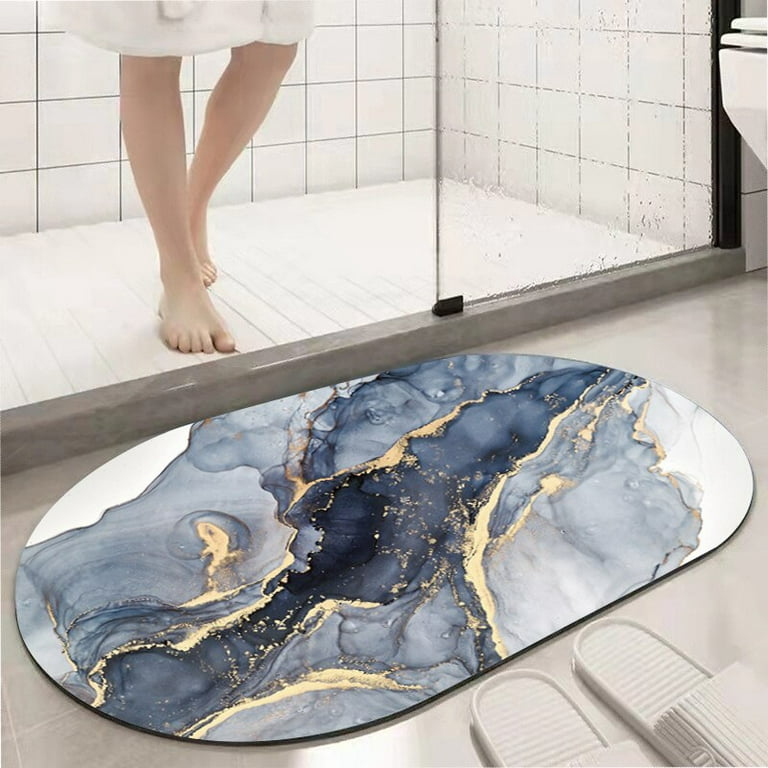 Quick-Drying Diatom Mud Absorbent Bath Mat Household Bathtub