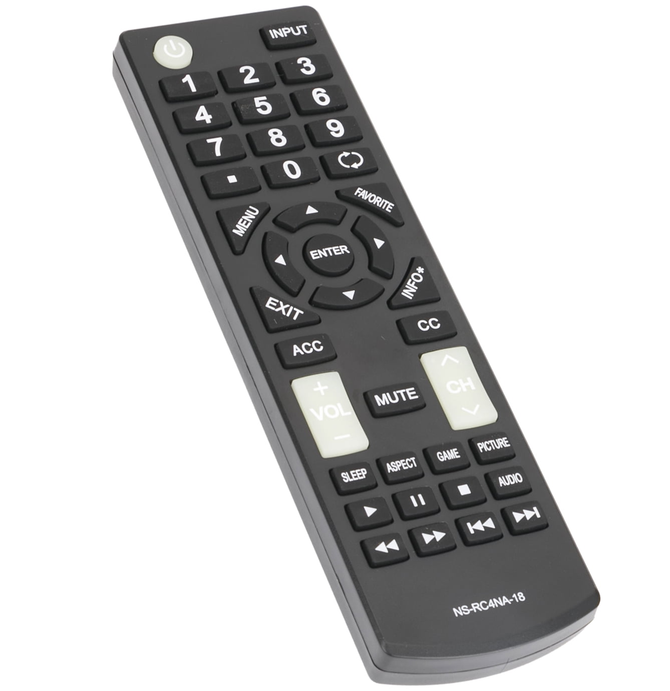 Replaced Remote Fit for Insignia TV NS-32D311MX17 NS-32D311NA17 NS-39D310NA17 NS-40D420MX18 NS-40D420NA18 NS-49D420NA18 NS-50D510MX17 NS-50D510MX19 NS-50D510NA17 NS-50D510NA19 55D420NA18 NS-RC4NA-18
