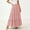 Pink, variant on Sentmoon Womens Skirt Elastic Waist Solid Color Holiday Flowy Skirts for Women Long Skirts for Women Beach Casual for Spring, Summer, and Holiday Travel L