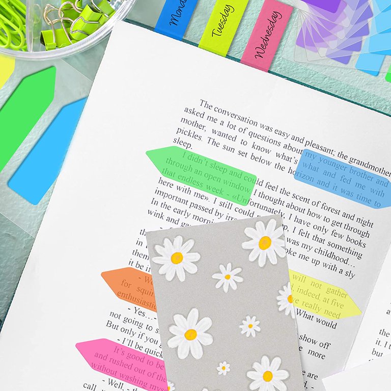 Transparent Sticky Notes, Page Markers, Book Tabs, Sticky Note Tabs, Sticky  Tabs, Page Tabs, Label Stickers, Pop Up Index Tabs, Tabs Flags
