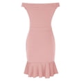 thumbnail image 6 of Women's Casual One Shoulder Sleeveless Dress with Ruffle Hem and Pearl Detail for Spring Summer, 6 of 7