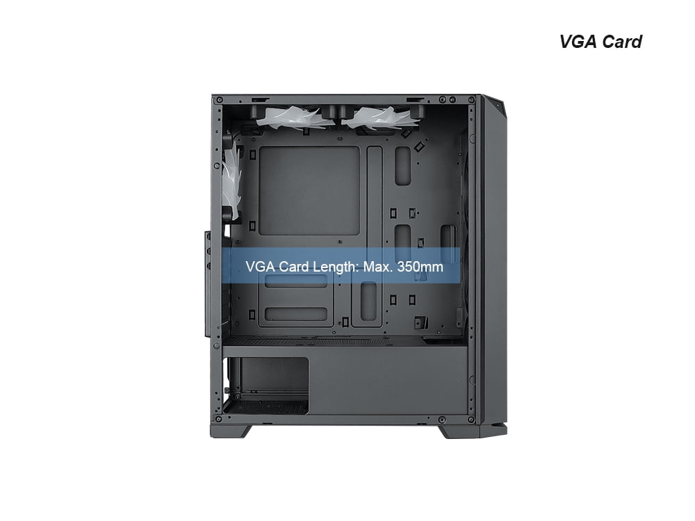 Bluegears b-Knights RGB Gaming Case include 6 x RGB 120mm Fans, Front Mesh Cover, and Side Tempered Glass for Extreme Cooling and Lighting Display specially designed for Fearsome Gamers