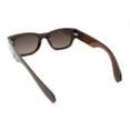 thumbnail image 4 of Classy Gentlemans Narrow Rectangle Thick Plastic Arm Sunglasses All Brown, 4 of 4