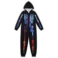 thumbnail image 4 of Hotiary Halloween Matching Family Jumpsuit Hooded Skeleton Zip Up Jumpsuit Holiday Halloween Party Outfits For Adults/Kids, 4 of 6