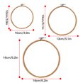 thumbnail image 3 of 12pcs Wooden Embroidery Shed Wood Cross Stitch Rings Handmake Cross Stitch Frame Embroidery Hoops, 3 of 9