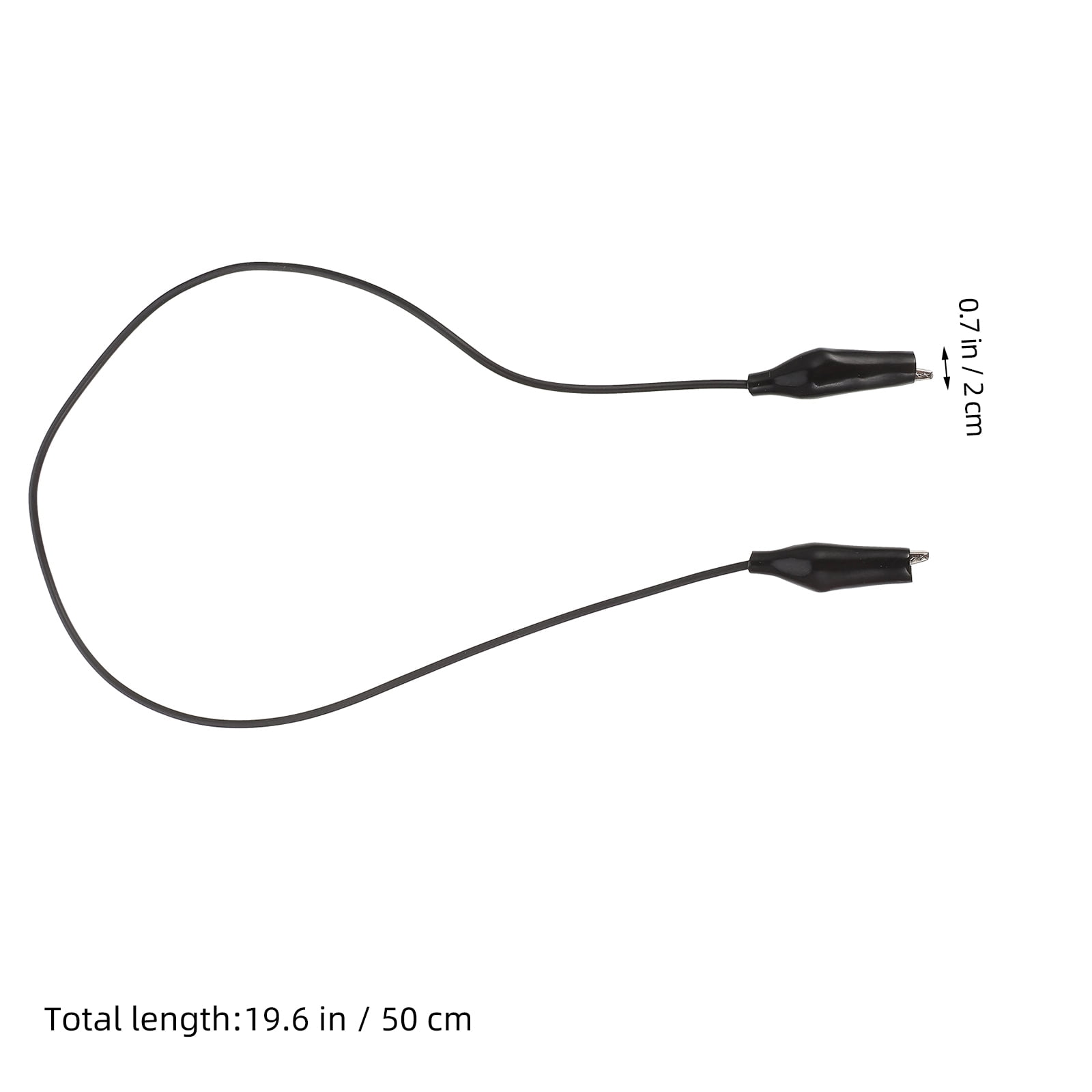 FONDOTIN 30pcs Plastic Electrical Alligator Clips Wires for Remote Spaces and Teaching Equipment