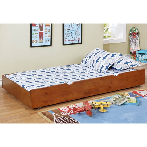 Furniture of America Barnes Trundle, Oak, Twin