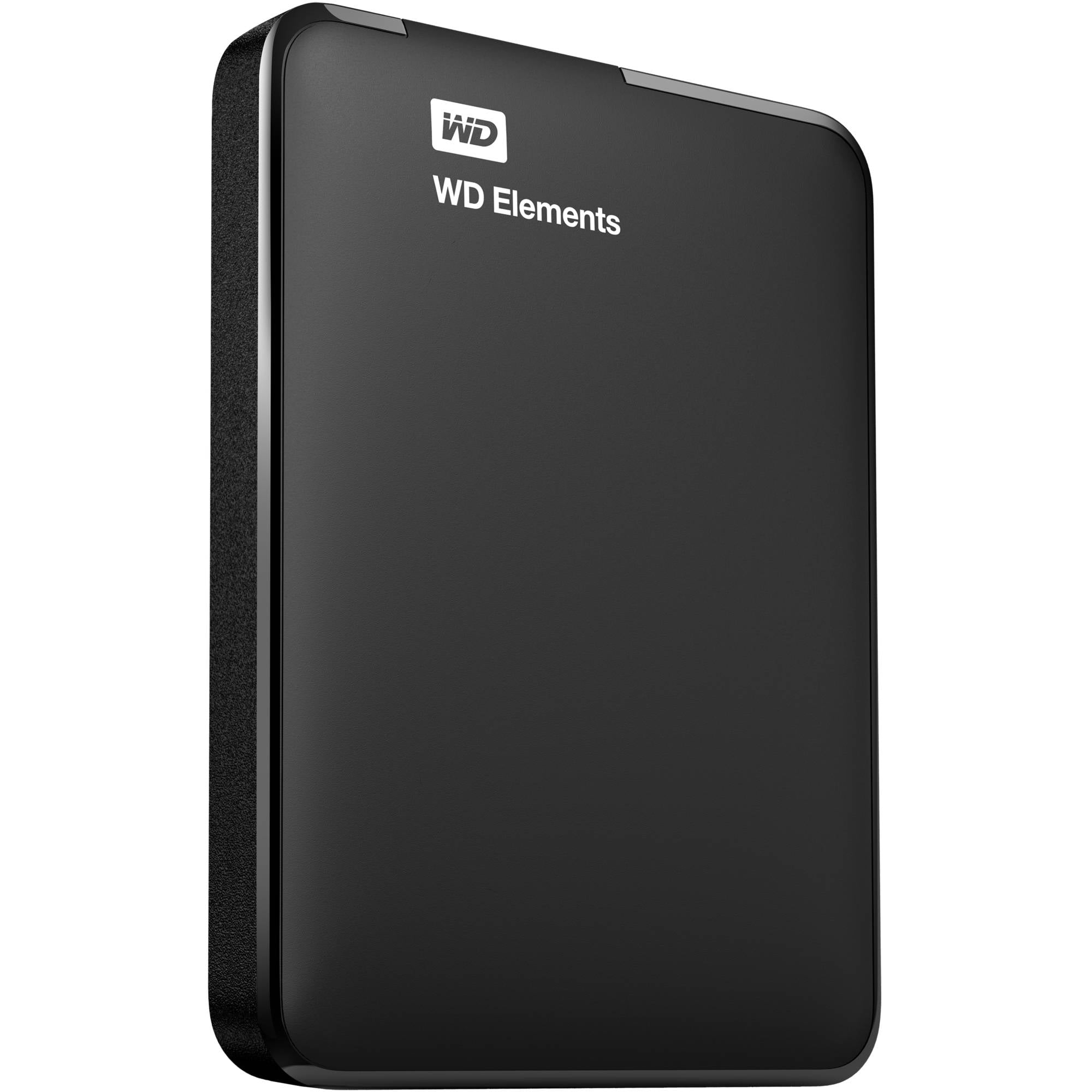 trabajo dividir Inyección Western Digital Elements 1TB Portable Hard Drive USB 3.0 - BLACK -  Walmart.com