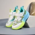 thumbnail image 2 of Kids Running Shoes Comfortable Cushioning Thick Soft Sole Boys Girls Athletic Trainers Shoes Lightweight Nonslip Sneakers Sky Blue 13 Little Kid, 2 of 5