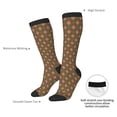 thumbnail image 4 of Balery Green and Pink Squares Calcetines novedosos Calcetines deportivos Calcetines hasta la rodilla Calcetines de algodón Calcetines originales y geniales, 4 of 6