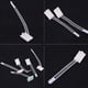 thumbnail image 3 of Cierres ajustables, 50 piezas, autoadhesivo, ajustable, organizador de cables, abrazadera de amarre de cables, ultra sensible, 3 of 10