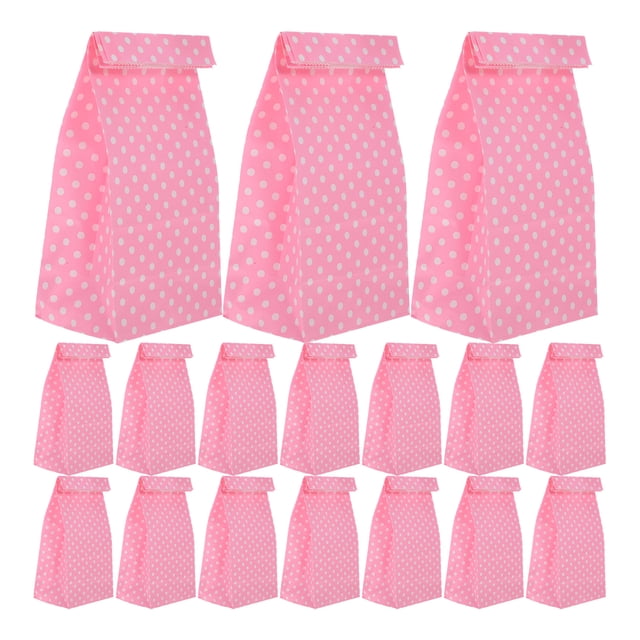Bolsa de papel con patrón de 50 piezas, bolsa para palomitas de maíz, bolsa para dulces, bolsa para recuerdos de fiesta, bolsa para caramelos