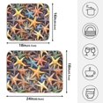 thumbnail image 2 of Ryvnso Starfish Pattern Dish Drying Mat for Kitchen Countertop 18x24 Large Dish Pad Drainer Rack Dish Sink Mats, 2 of 7