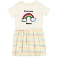 thumbnail image 3 of Inktastic I Love My Mama Girls Toddler Dress, 3 of 5