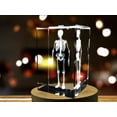 thumbnail image 6 of Human Skeleton 3D Engraved Crystal Novelty Decor, 6 of 7