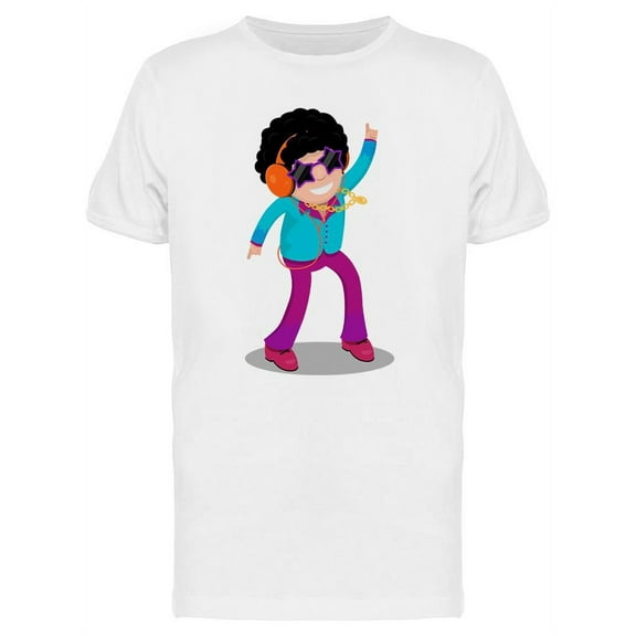 Male Disco Dancer T-Shirt Men -Image by Shutterstock, Male x-Large