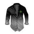 thumbnail image 2 of Blusa y camisa de manga larga con cuello vuelto para hombre, informal, a la moda, con botones, estampado degradado, camisa de manga larga con cuello vuelto, blusa de poliéster para hombre, 2 of 3