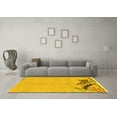 thumbnail image 3 of Ahgly Company Indoor Rectangle Abstract Yellow Modern Area Rugs, 7' x 10', 3 of 4