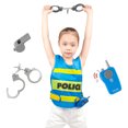 thumbnail image 2 of Accesorios de juego de rol, herramienta de policía falsa creativa interesante, disfraces de Cosplay profesionales para padres, niños, escuela de jardín de infantes, 1 Juego Inevent FN001537-00, 2 of 7