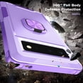 thumbnail image 4 of SaniMore for Google Pixel 6 6.4" Magnetic Case, Rugged PC & TPU Bumpers with Car Mount & Ring Kickstand Heavy Duty Full Body Protective Case for Google Pixel 6 Women Men, Purple, 4 of 9