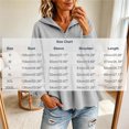 thumbnail image 3 of Xdegoge Womens Half Zip Hoodie Long Sleeve Peplum Sweatshirts Babydoll Ruffle Hem Casual Fall Tops Lightweight Loose Fit Pullover, 3 of 6