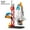 107PCSNO BOX 8858, variant on City Shuttle Satellite Rocket Building Blocks Space Station Saturn Astronaut Figure Man Bricks Set Gift for Boys