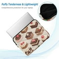 thumbnail image 2 of FORMRS 15"-15.6" Laptop Sleeve Protective Case Soft Carrying Quilted Computer Bag Cover, Cute Chocolate Cakes, 2 of 7